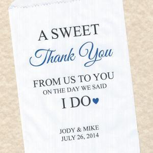 50 Sweet Thank You Wedding Personalized Candy..
