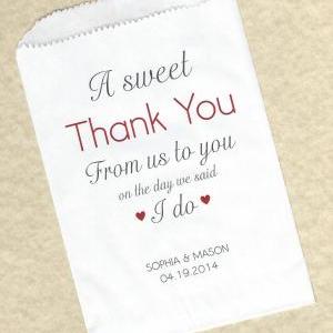 50 Sweet Thank You Wedding Personalized Candy..